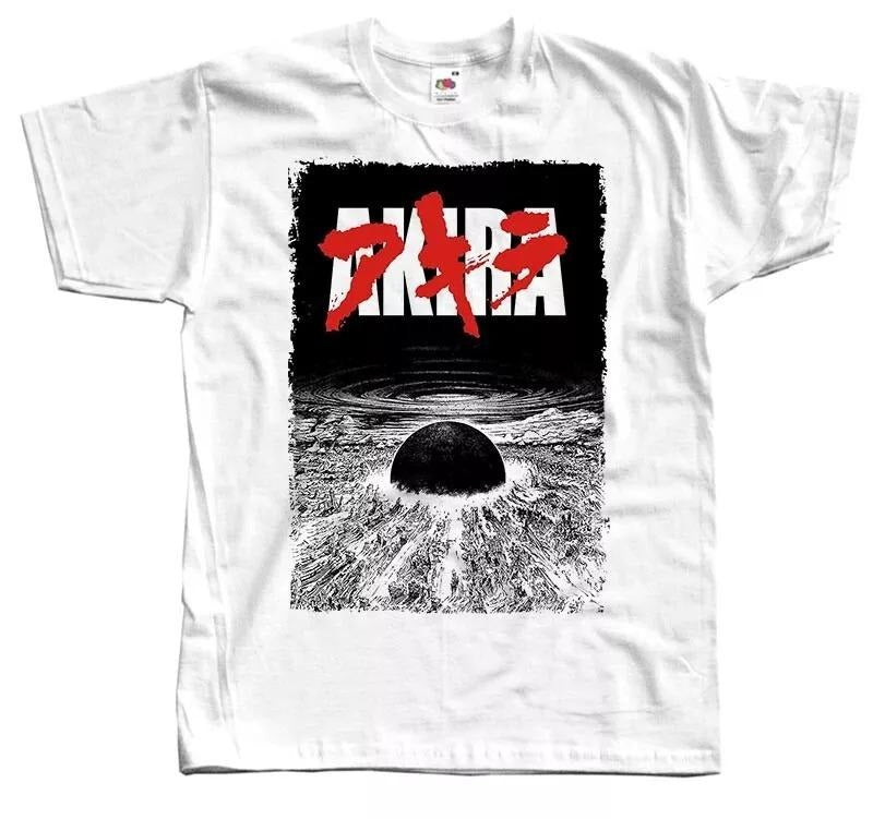 AKIRA 1988 poster white T-shirt v10 MANGA Tokyo 100% cotton sizes S - 5XL