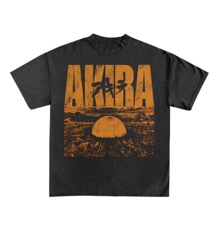 AKIRA EOW - PREMIUM BLACK T-SHIRT , gift for him and her Menswear Top