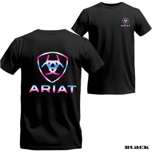 ARIAT T-Shirt - Vibrant logo design, suitable for both men and women who appreciate a youthful and modern style.