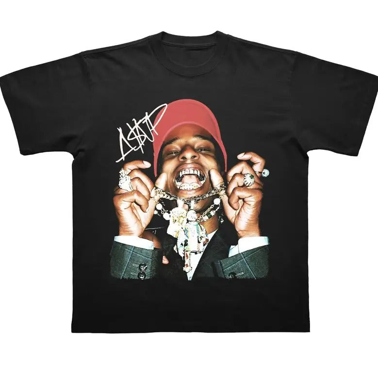 ASAPPP Graphic T-Shirt, Rapper, Concert, Merch Hoodie, Sweatshirt | DripVista.com