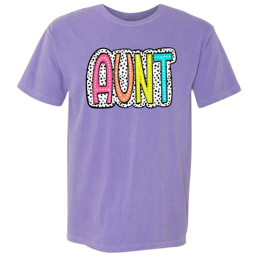 AUNT Neon Spotted Comfort Colors T-Shirt