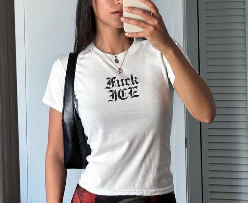 Abolish Ice Baby Tee, Fck Ice Comfort Colors Shirt, Chinga la Migra Women's Tee, LA Ice Protest Shirt, Foxtrot Delta Tango Shirt