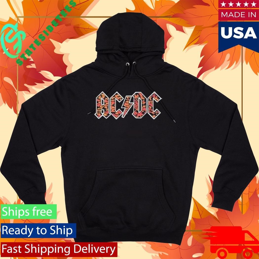 Ac Dc Leopard Logo T-Shirt