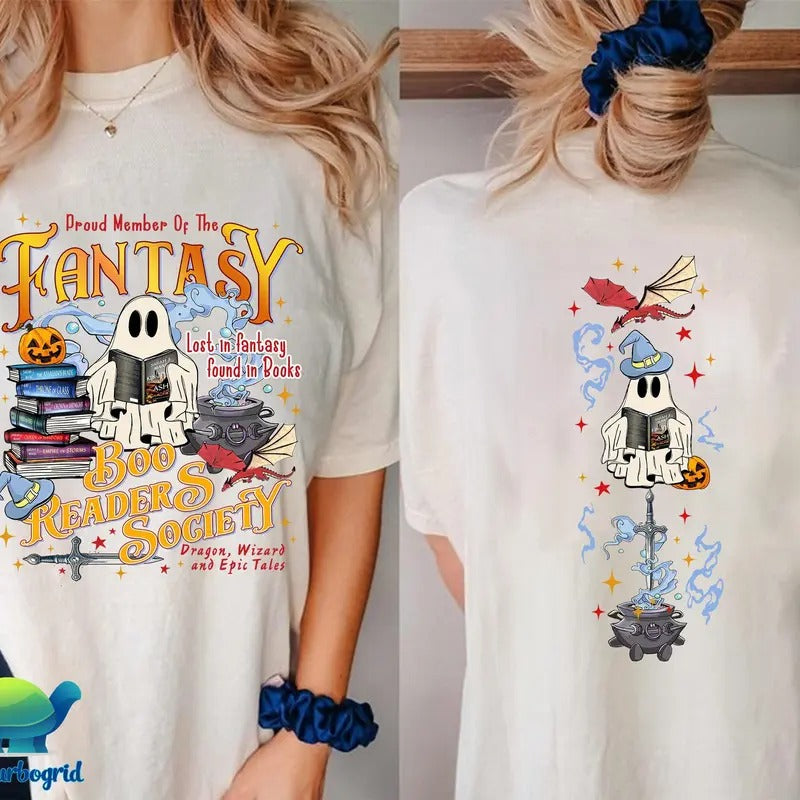 Acotar Ghost Throne of Glass Shirt, Bookish Halloween Tee, Throne of Glass The Thirteen, SJM Book Reader, Fantasy Reader,Boo Readers Society