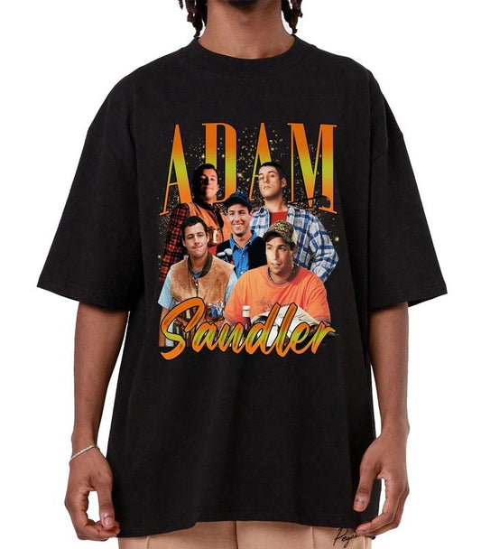 Adam Sandler Graphic T-shirt, Retro 90's Adam Sandler Fans Homage T-shirt, Gift For Women and Men