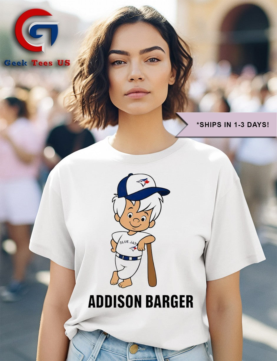 Addison Barger Toronto Blue Jays MLB 2025 cartoon shirt