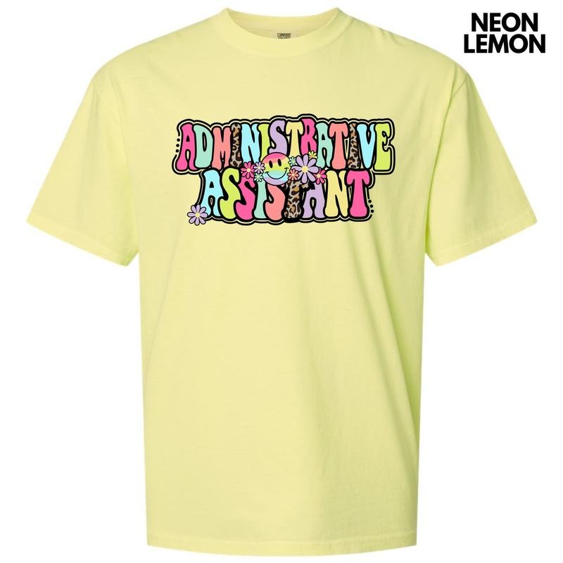 Administrative Assistant Groovy Comfort Colors T-Shirt 'NLB' Hoodie, Sweatshirt | DripVista.com