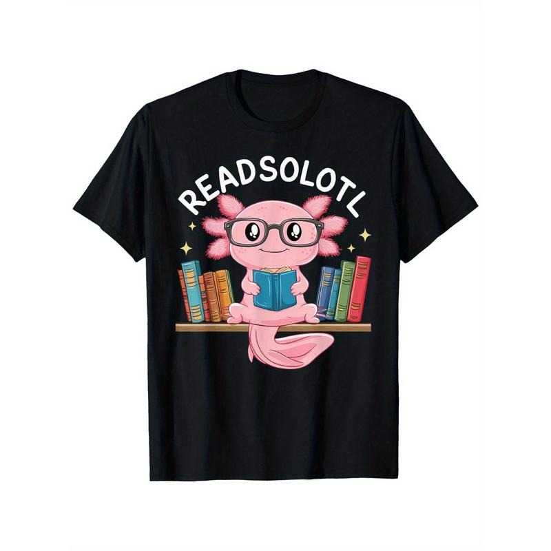 Adorable Axolotl Book Lover Tee