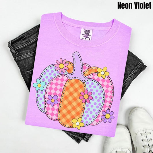 Adorable Pumpkin Patterns Comfort Colors T-Shirt 'NLB'