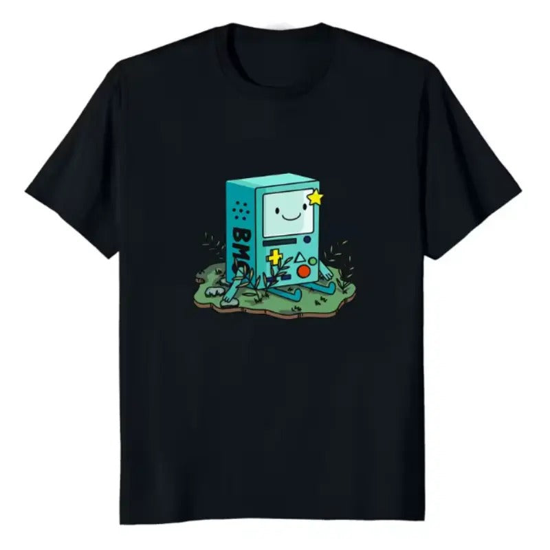 Adventure Time Vintage Funny Comic Carroon Retro Graphic Tees, Crew Neck, Size S- 3XL, Menswear Top, Womenswear Top Underwear Streetwear