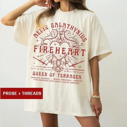Aelin Fireheart Throne Of Glass Merch Sarah J Maas Merch SJM Merch Throne Of Glass Shirt You Do Not Yield To Whatever End Sarah J Maas Manon
