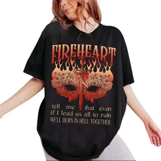 Aelin Galathynius Shirt | Fireheart Terrasen, SJM Universe Rowan Whitethorn Kingsflame The Thirteen, throne of glass book merch, dark romance shirts