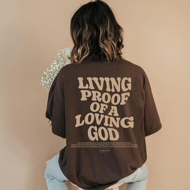 Aesthetic Christian Shirt For Men Christian Apparel Brown Jesus T-Shirt