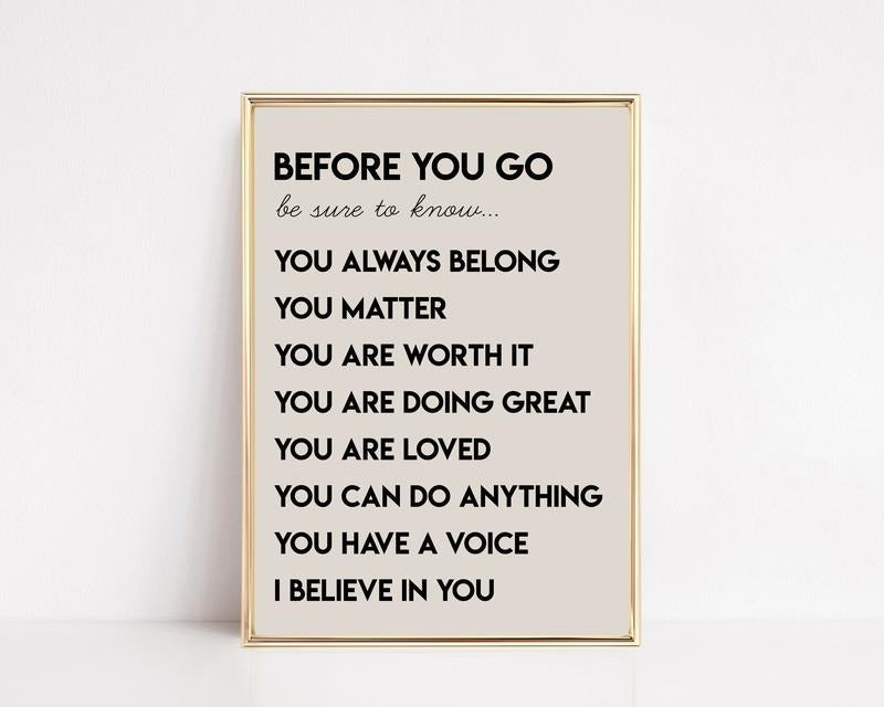 Affirmation Wall Art For Kids, Inspirational Classroom Decor, Kids Room Decor, Positive Classroom, Poster Prints No...