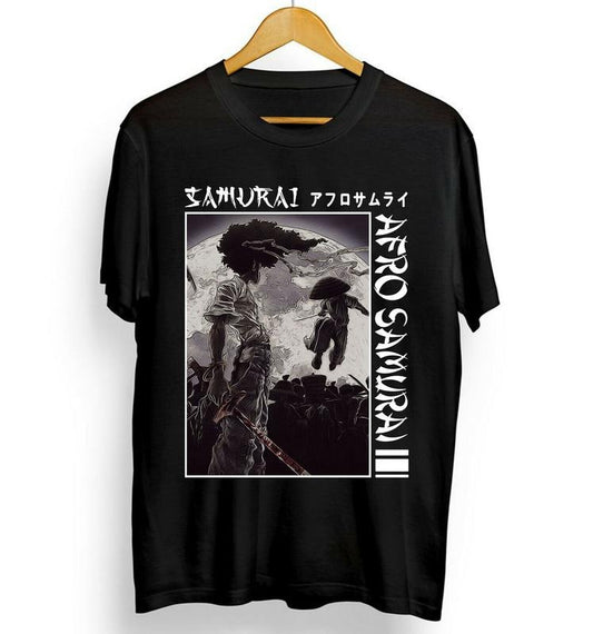 Afro Samurai Under Sun Japanese best Manga Otaku Sword Warrior Unisex T-Shirt S-4XL