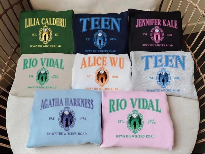 Agatha All Along Character Shirt, Agatha Harkness All Along Shirt, The Coven Ballad Of The Witches Road Shirt