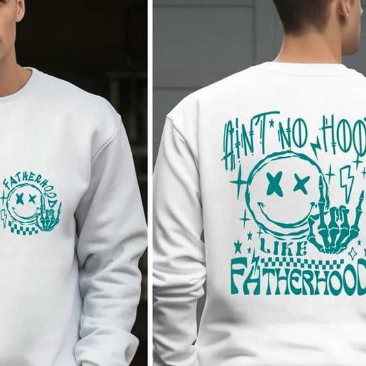 AinT No Hood Like Fatherhood Sweatshirt, Funny Dad Sweatshirt, Dad Birthday Gift, Fathers Day Gift,Gift For Husband,Cool Dad Sweater y2k  outfits  men