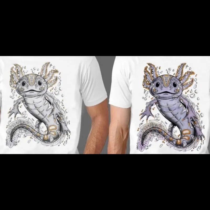 Ajolote unisex T-shirts Casual Cotton Black