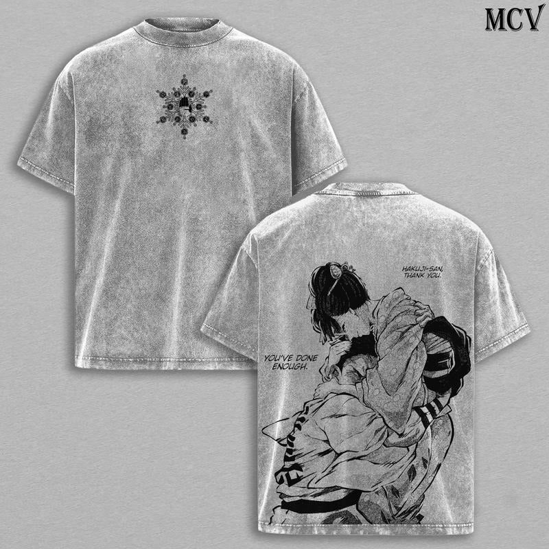 Akaza Big red N streaming Koyuki Love Story Washed Graphic T-Shirt, Breathing styles Breathing styles Vintage Oversized...