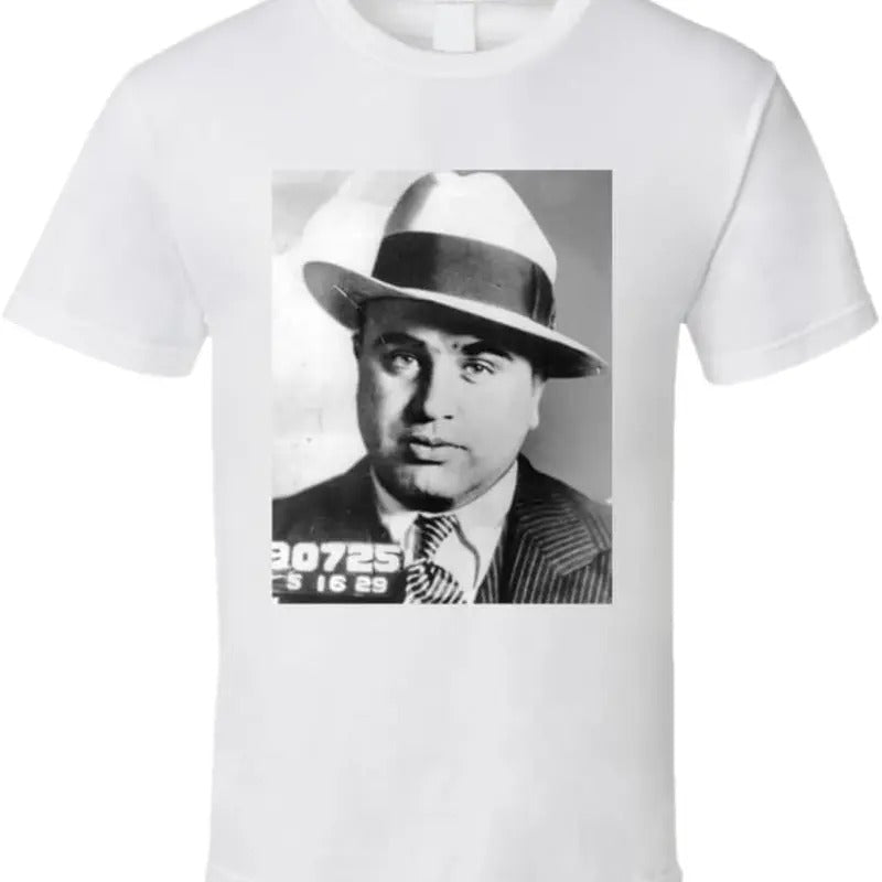 Al Capone Famous Mobster Gangster Mugshot T Shirt