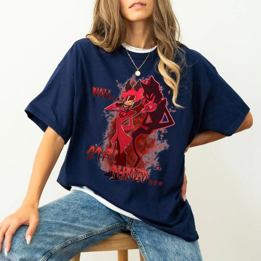 Alastor Hazbin Hotel Characters shirt Alastor T Shirt Alastor Hazbin Hotel Alastor Vivziepop Shirt Radio Demon Hazbin Hotel Cartoon Merch Top Womenswear Underwear Lady Streetwear Tshirt