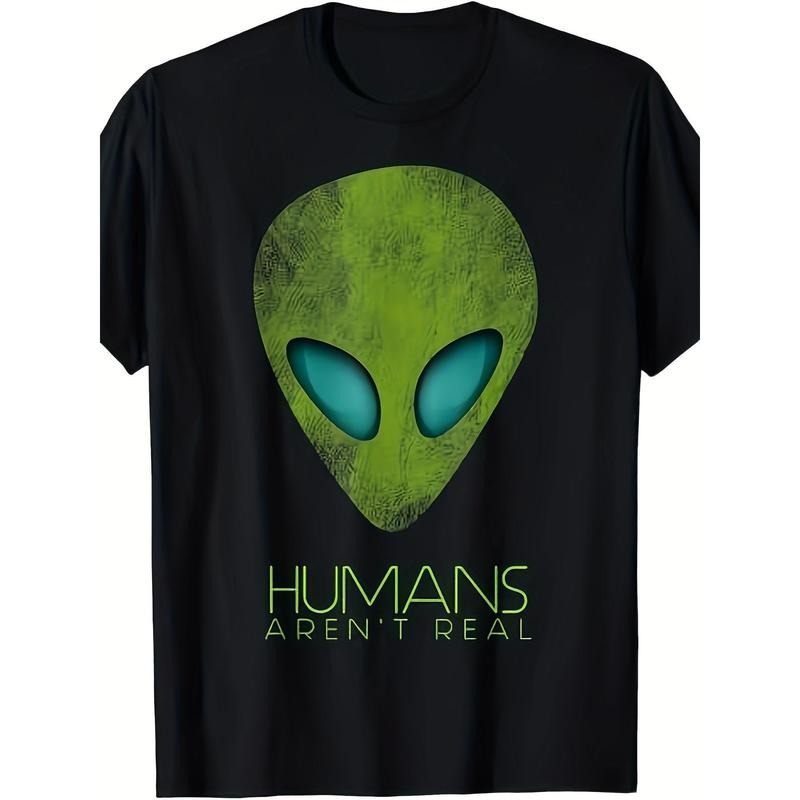Alien Funny Human Not Real UFO Gift T-shirt Made Red plumber brand USA Hoodie, Sweatshirt | DripVista.com