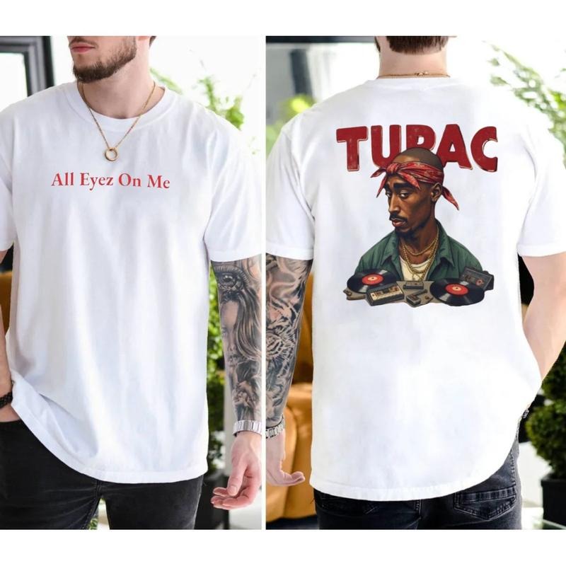 All Eyez On Me Shirt, 2pac Rapper Shirt, 90s Rap Legend Tee, Hip Hop Streetwear, Gift For Music Lovers, Unisex Short Sleeve Tee