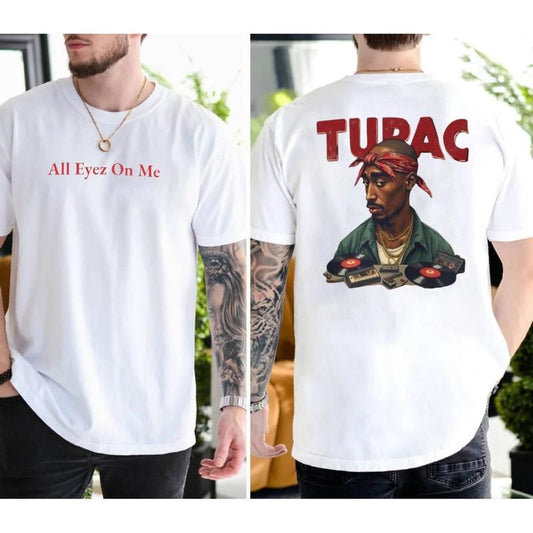 All Eyez On Me Shirt, 2pac Rapper Shirt, 90s Rap Legend Tee, Hip Hop Streetwear, Gift For Music Lovers, Unisex Short Sleeve Tee