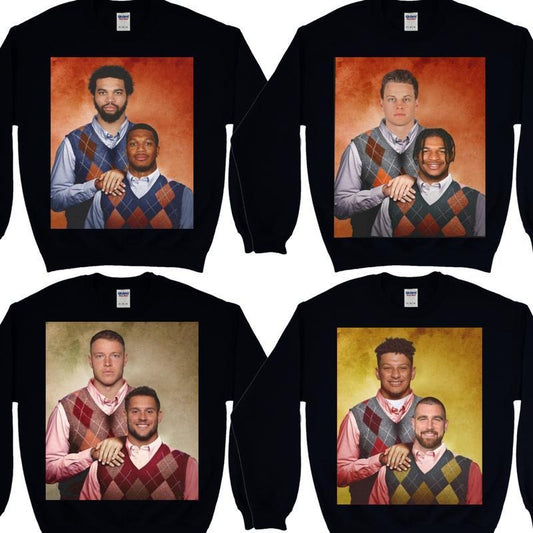 All Football Teams Step Brothers Crewneck Sweatshirt, Sweater for Football Fans