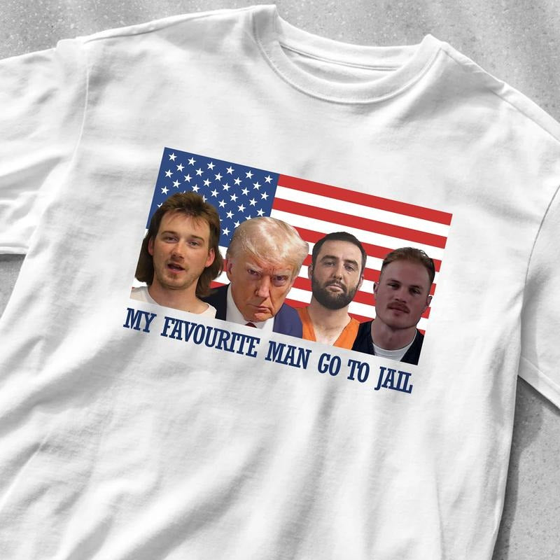 All my favorite men go to jail Shirt, Trumpp Morgann Scottie Zach Shirt Hoodie, Sweatshirt | DripVista.com
