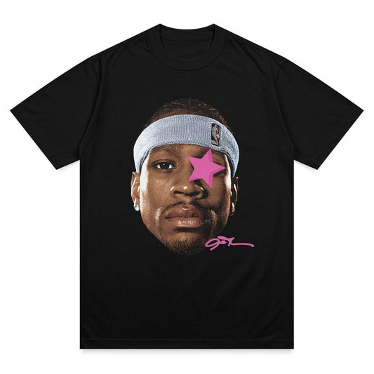 Allen Iverson Graphic T-Shirt The Answer Big Face Vintage Basketball Tee Shirt for Men Women Streetwear Menswear Topstyle{n002}2