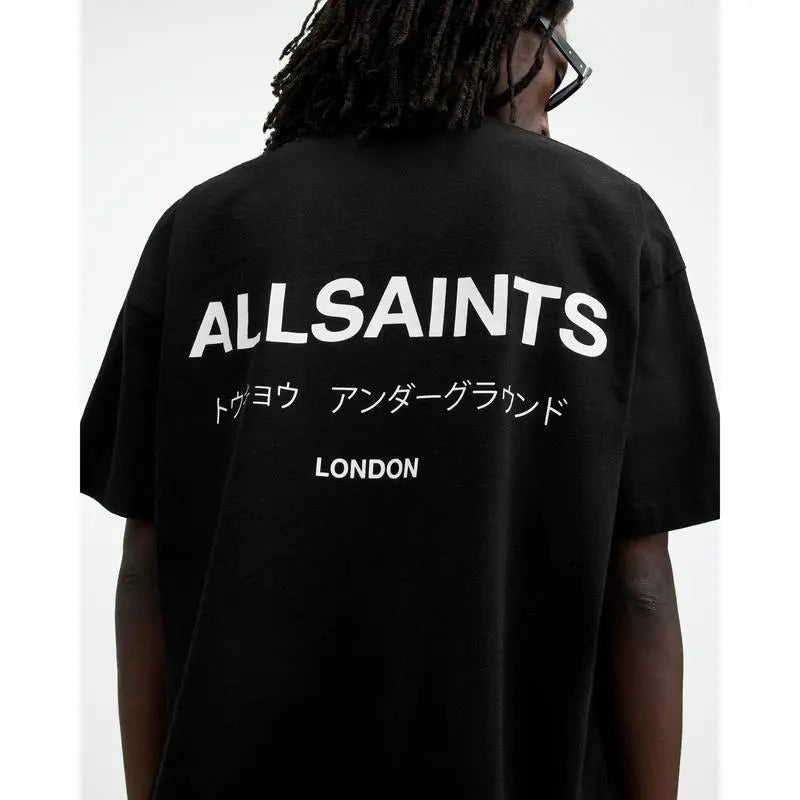 Allsaints Underground Crew Neck T-shirt Sweatshirt Hoodie Cotton Top Womenswear Shirt Unisex Streetwear | DripVista.com