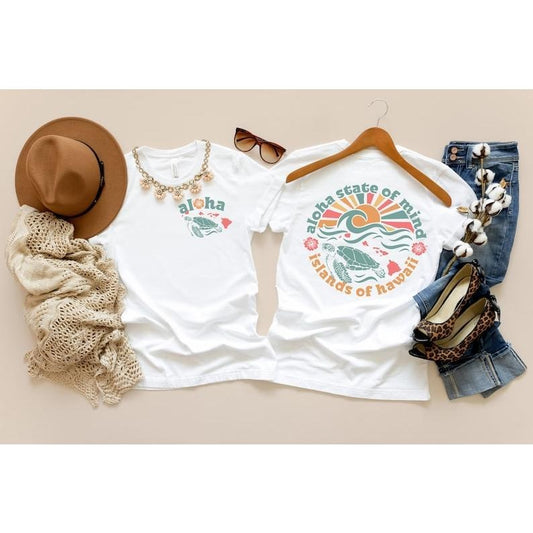 Aloha State of Mind, Aesthetic Hawaii Shirt, Hawaii Surf Beach, Hawaiian Turtle Sweatshirt, Aloha T-Shirt, Summertime, Vacation Vibes Shirt