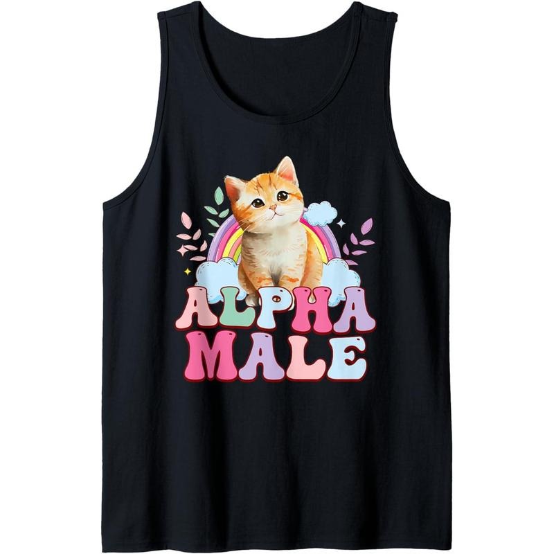 Alpha-Male Cat Kitten Funny For Men Women Tank Top T-Shirts, Hoodie, Sweatshirt | DripVista.com