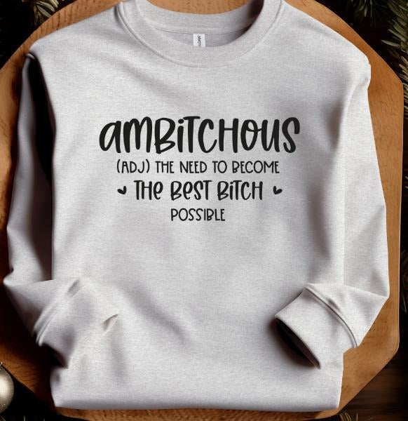 Ambitious Sweatshirt Casual Pullover Hoodie Sweaters T-Shirts | DripVista.com