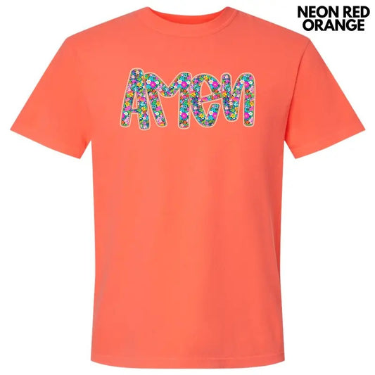 Amen Ditzy Florals Comfort Colors T-Shirt 'NLB'