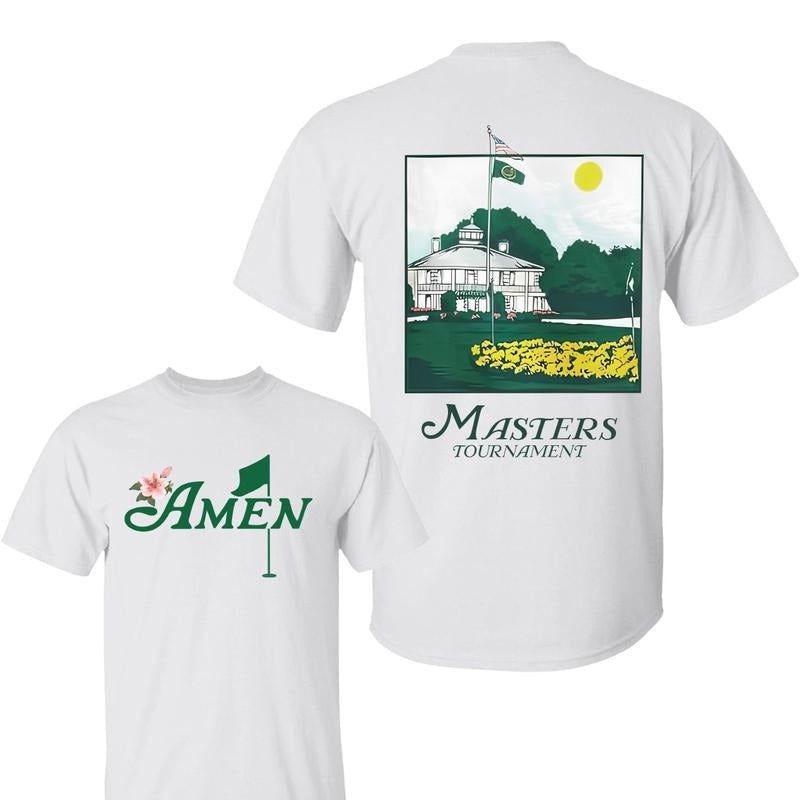 Amen Golf 2 Sided Shirt, 2025 Masters Tournament T-Shirt,  Masters Golf Tee, Graphic Tee Gifts for Men, For Women