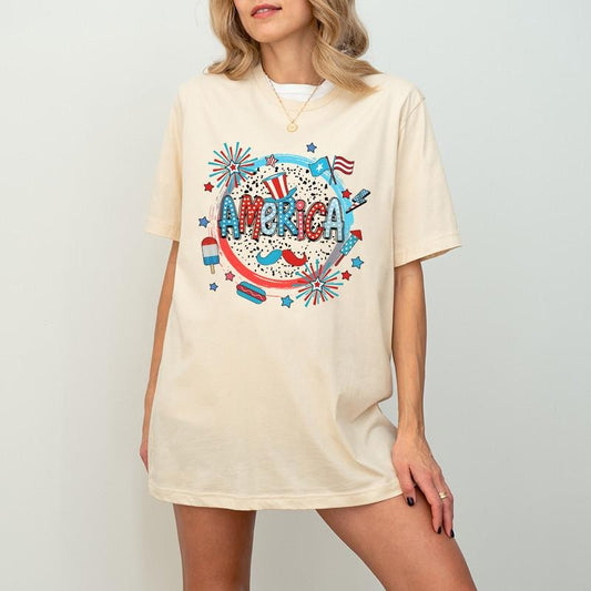 America Dalmatian Shirt, Dalmatian Dots Shirt, 4th Of July Shirt, Freedom Brave Indepence Power, Independence Day Shirt, USA Shirt, America Shirt