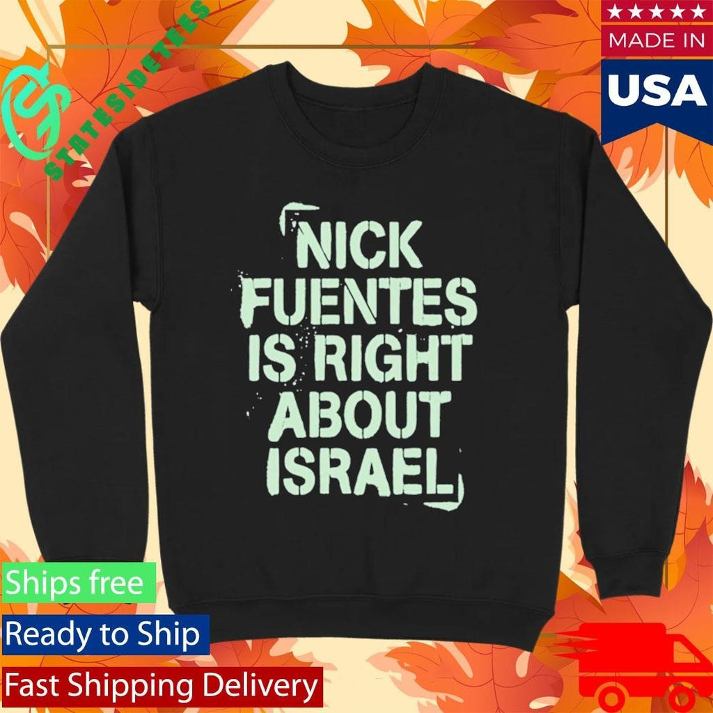 America First Right About Israel BLACK Shirt
