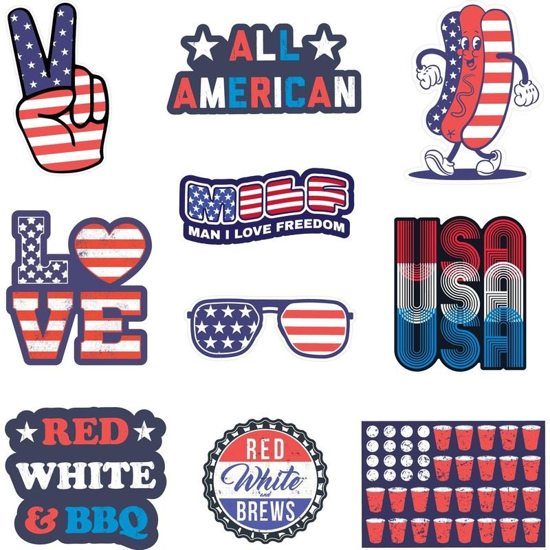 America Sticker Extra Large Stickers for Adults Funny Adhesives with Memes Patriotic  Funny Sarcastic  Multi T-Shirts,...