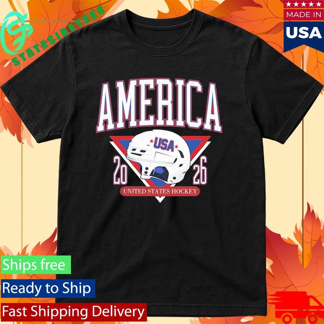 America United States Hockey Helmet Usa 2026 Shirt
