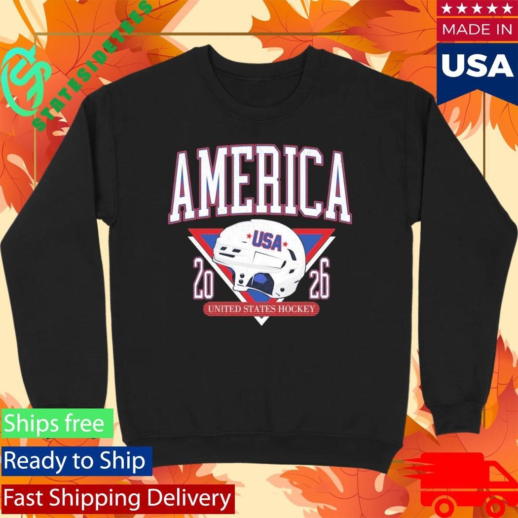 America United States Hockey Helmet Usa 2026 Shirt