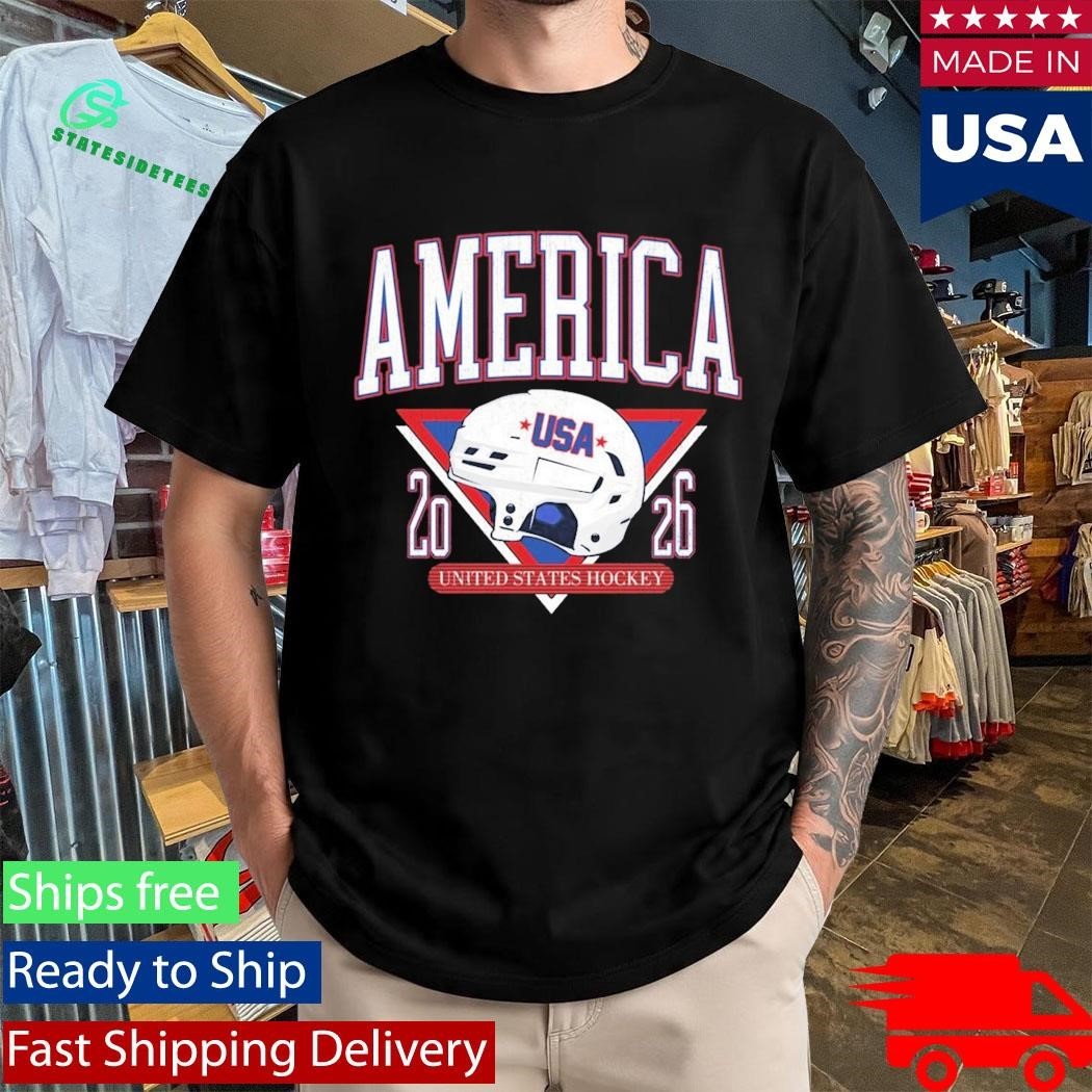 America United States Hockey Helmet Usa 2026 Shirt