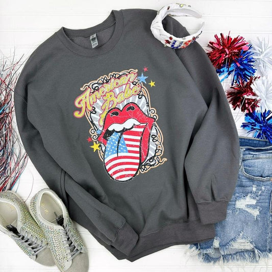 American Babe Mouth Gildan Sweatshirt