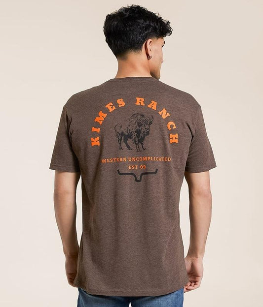 American Bison T-Shirt Cotton Crewneck