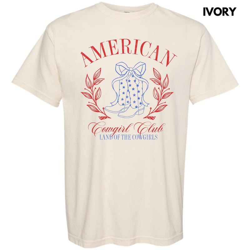 American Cowgirl Club Comfort Colors T-Shirt Hoodie, Sweatshirt | DripVista.com