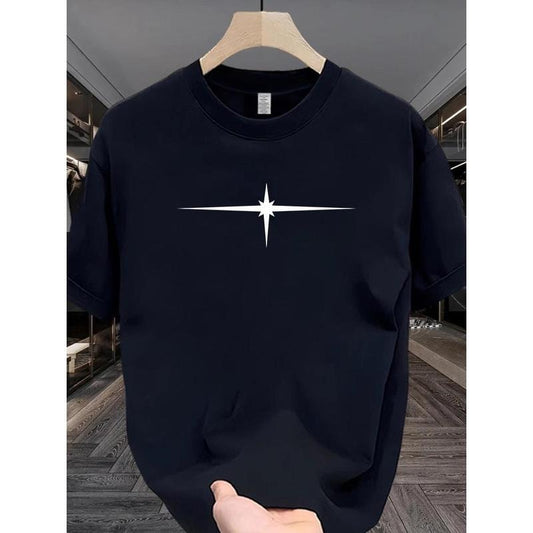 American Fashion Brand Short Sleeve T-shirt Men's Summer 2025 Pu Shuai Design Sense High Street Loose Crew Neck Top