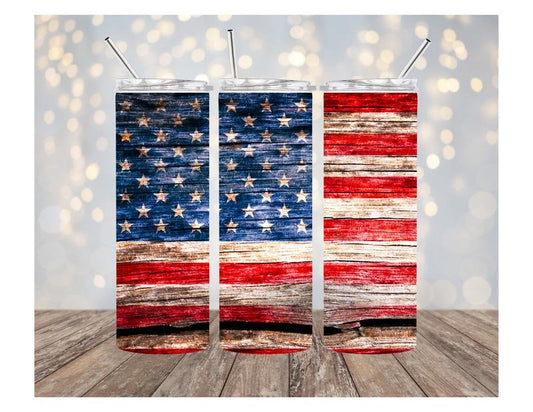 American Flag 20oz Stainless steel tumbler