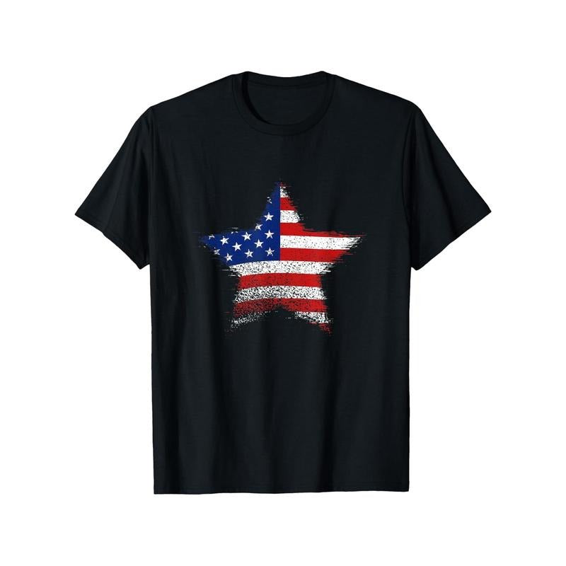 American Flag Lightsaber brand Patriot Memorial Day T-Shirt, Men'WB shield Gunpla brand women'WB shield T-shirts,, Black...