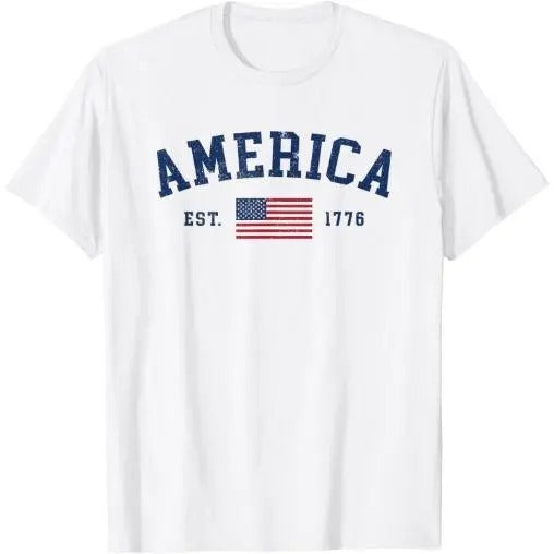 American Flag USA United States Of America US 4th of July T-Shirt Made in USA Hoodie, Sweatshirt | DripVista.com
